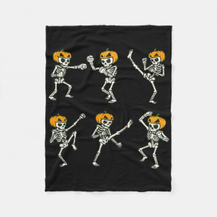 Couverture Polaire Skeleton Muay Thai Halloween Kickboxing Mma Muay T