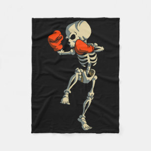 Couverture Polaire Skeleton Muay Thai Kick Boxe Mixed martial art Fun