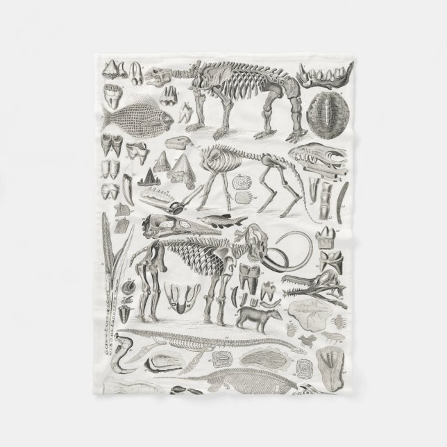 Couverture Polaire Skeleton Skeleton Halloween animal (Devant)