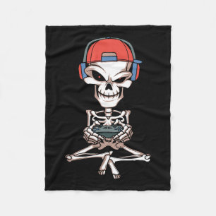 Couverture Polaire Skeleton Skull Vidéo Gamme Halloween tenue Hommes