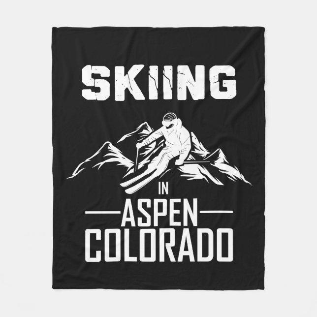 Couverture Polaire Ski à Aspen Colorado (Devant)