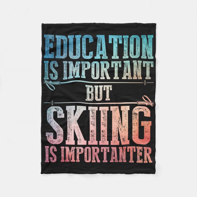 Couverture Polaire Ski Art Pour Hommes Femmes Enfants Sport D'Hiver L (Devant)