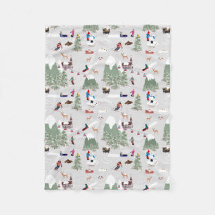 Couverture Polaire Ski de neige d'hiver Pistes de ski de montagne Pay