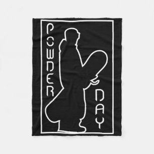 Couverture Polaire Ski de snowboard Sports d'hiver Snow Powder Day Lo