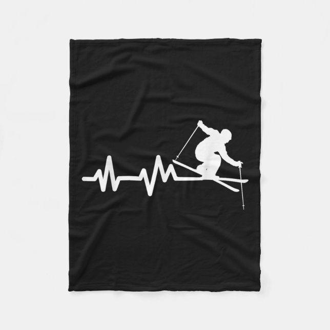 Couverture Polaire Ski Heartbeat Skier (Devant)