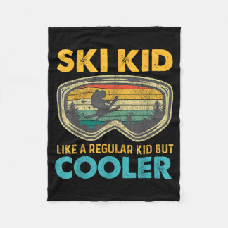 Couverture Polaire Ski Kid Like A Regular Kid But Cooler Skiing Lover