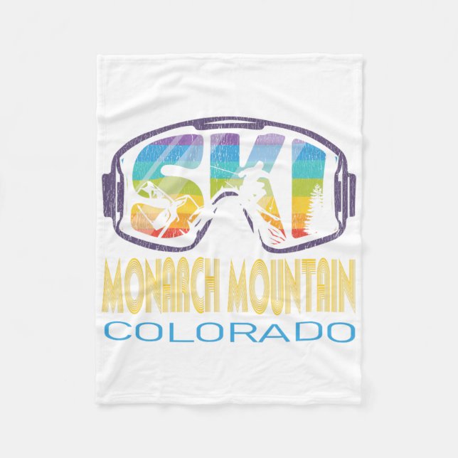 Couverture Polaire Ski Monarch Mountain Colorado Vacances ski (Devant)