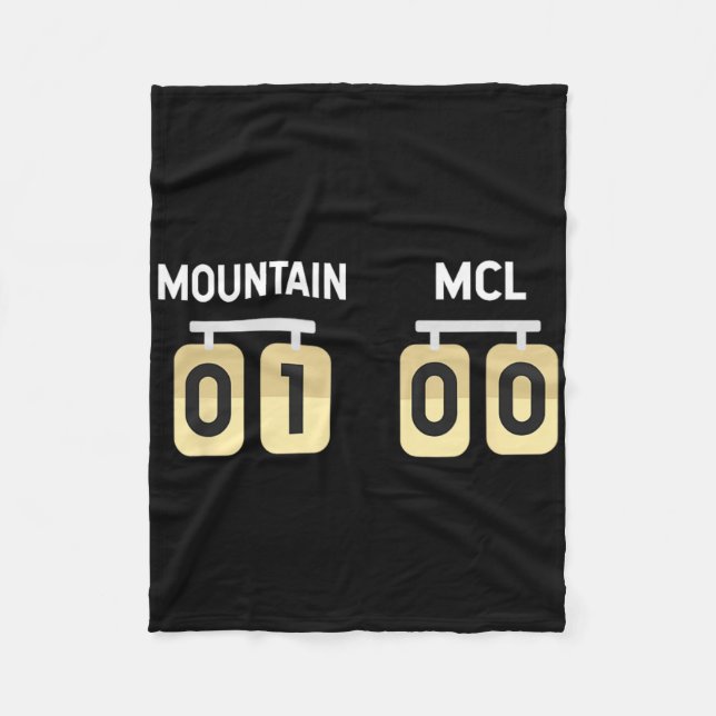 Couverture Polaire Ski Snowboard blessure Mcl Obtenir une bonne récup (Devant)