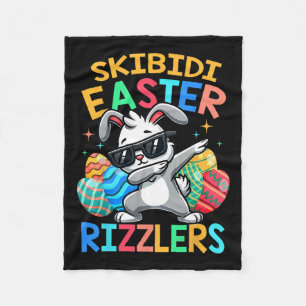 Couverture Polaire Skibidi Rizzlers de Pâques amusants Sigma Gen Alp
