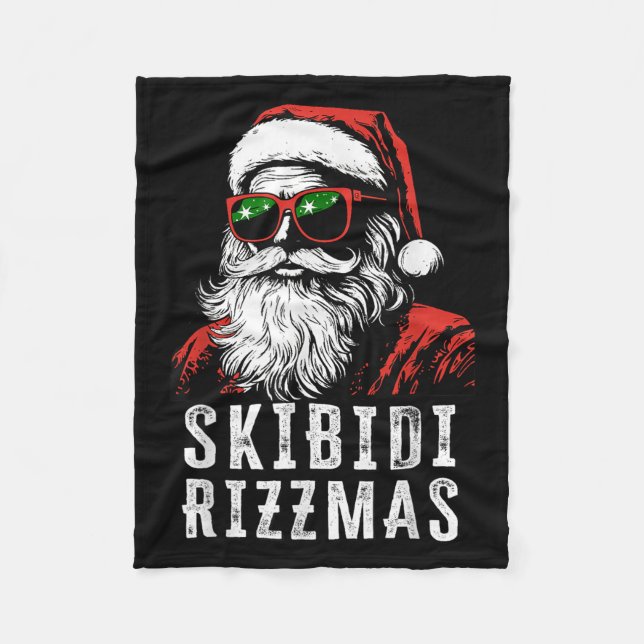 Couverture Polaire Skibidi Rizzmas Christmas Rizz Santa Claus Charism (Devant)