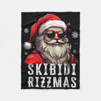 Couverture Polaire Skibidi Rizzmas Noël Rizz Père Noël Charism