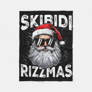 Couverture Polaire Skibidi Rizzmas Noël Rizz Père Noël Charisme