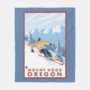 Couverture Polaire Skieur de neige de Downhhill - capot de bâti,