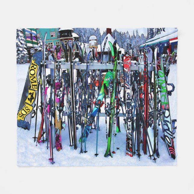 Couverture Polaire Skis and Poles (Devant (Horizontal))