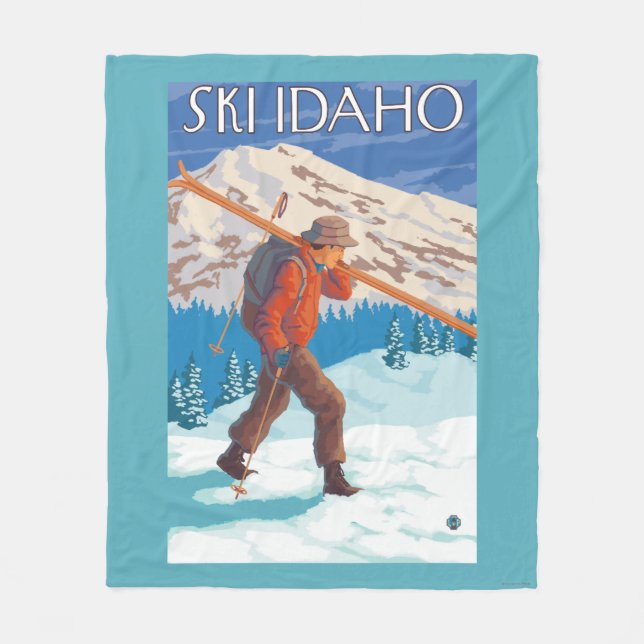 Couverture Polaire Skis de transport de neige de skieur - Idaho (Devant)