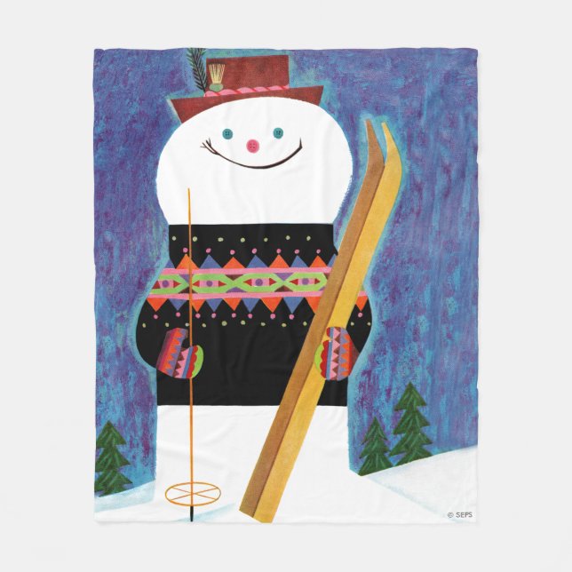 Couverture Polaire Skis pour Snowman (Devant)