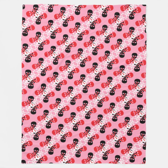 Couverture Polaire Skulls et Crossbones (Devant)