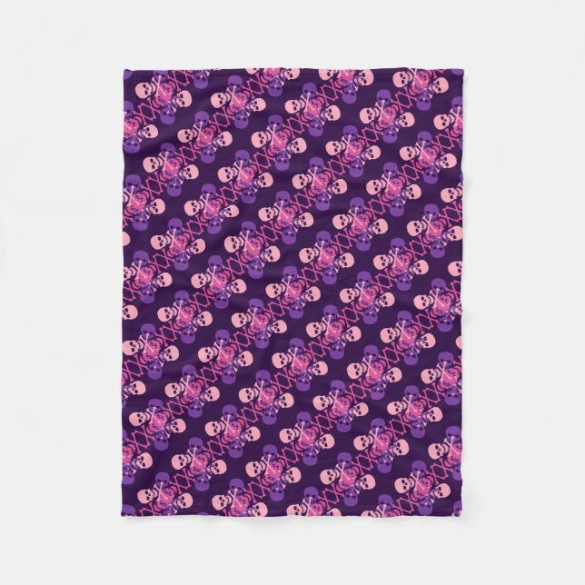 Couverture Polaire Skulls et Crossbones (Devant)