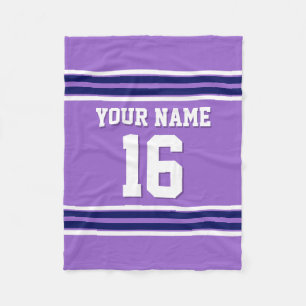 Couverture Polaire Sky Blue Navy White Team Jersey Sports Jersey