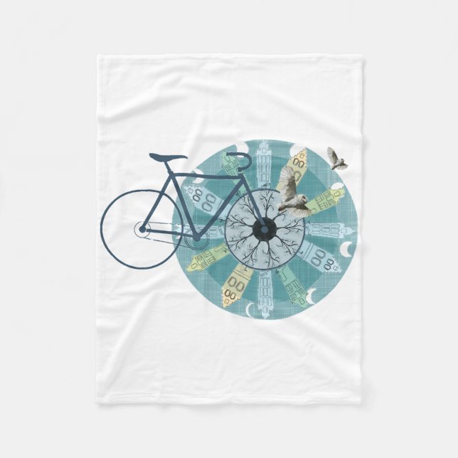 Couverture Polaire Skyline d'Amsterdam (Devant)