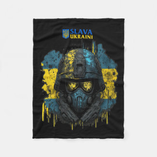 Couverture Polaire Slava Ukraïni -gloire à l'Ukraine