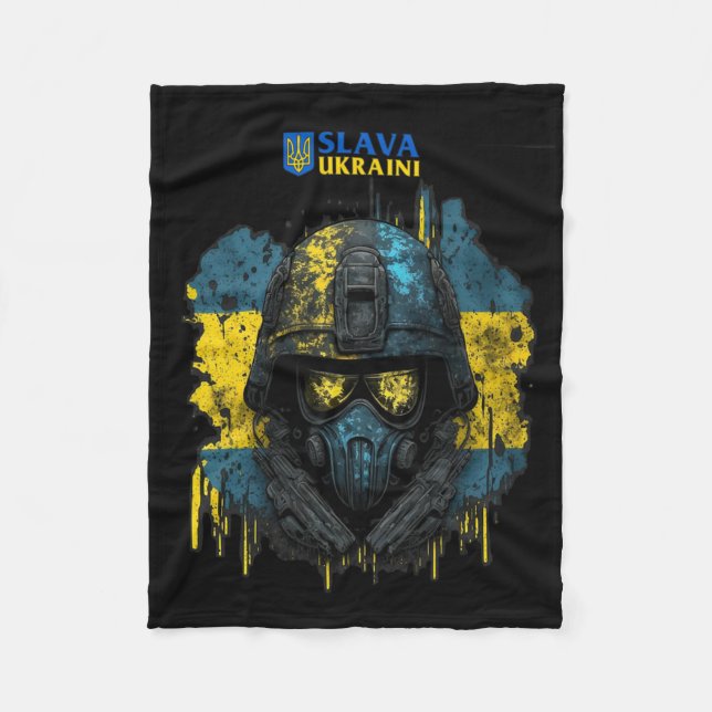 Couverture Polaire Slava Ukraïni -gloire à l'Ukraine  (Devant)