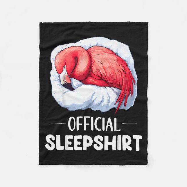 Couverture Polaire Sleepshirt Sleeng Flamingo Animal Lovers Pajama  (Devant)