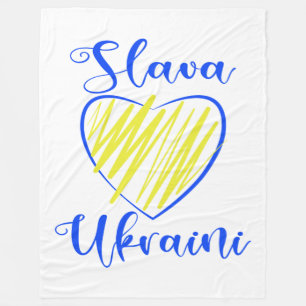 Couverture Polaire Slogan Slava La gloire ukrainienne au coeur de l'U