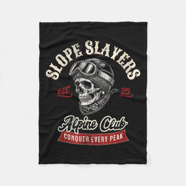 Couverture Polaire Slope slayers freestyle skiing skiers winter (Devant)