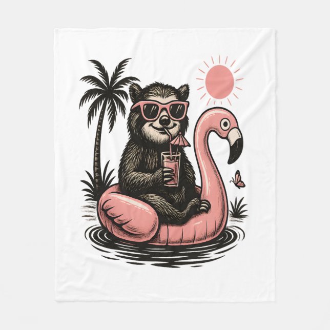 Couverture Polaire Sloth Team Sloth Randonnée Camping (Devant)