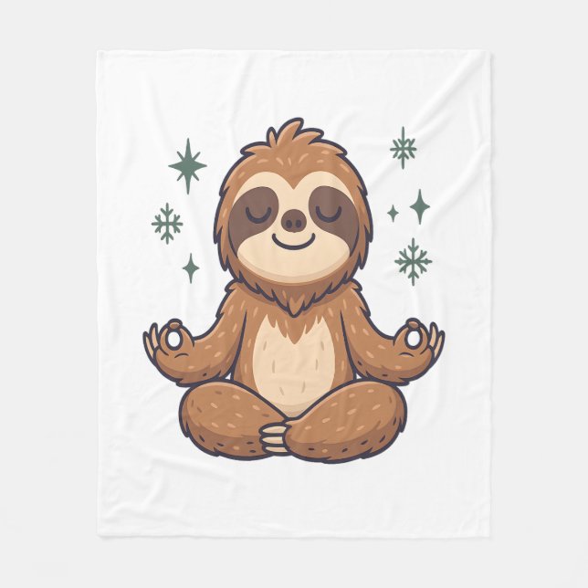 Couverture Polaire Sloth Yoga Sloth (Devant)