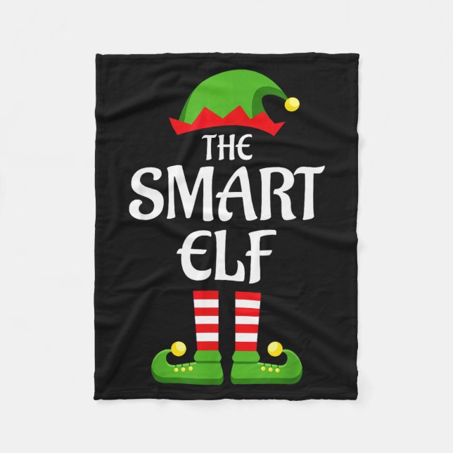 Couverture Polaire Smart Elf Family Matching Group Christmas  (Devant)