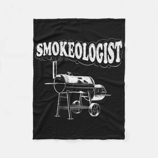 Couverture Polaire Smokeologist - Funny Pitmaster Bbq Smoker Grilling (Devant)