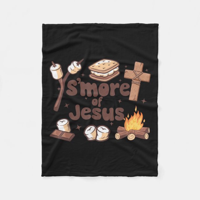 Couverture Polaire Smore Of Jesus Christian Camper Camng Lover  (Devant)