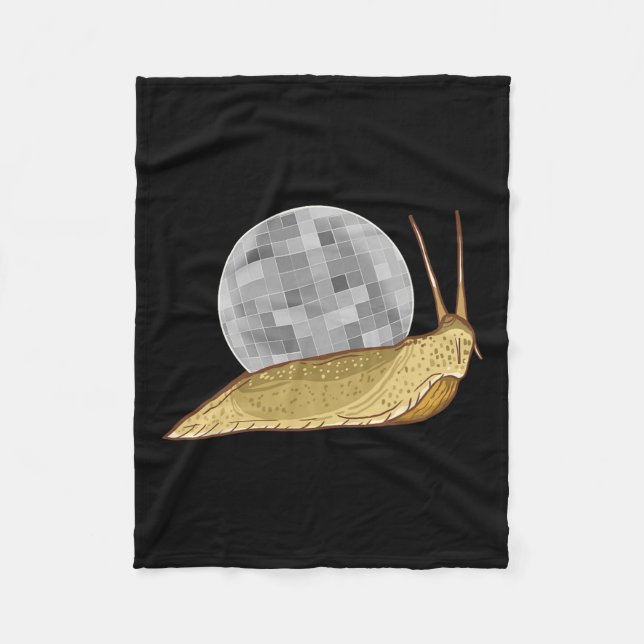 Couverture Polaire Snail Disco Ball Funny Crystal Shell Amoureux des  (Devant)