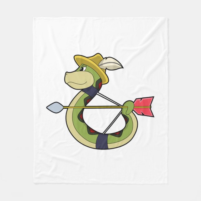 Couverture Polaire Snake as Archer with Bow & Arrow (Devant)