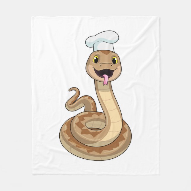 Couverture Polaire Snake as Cook avec Chef casquette (Devant)