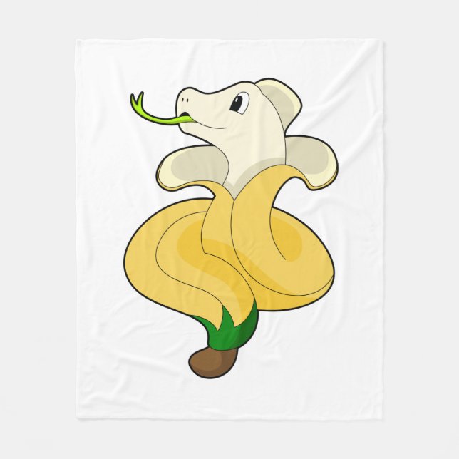 Couverture Polaire Snake with Banana (Devant)