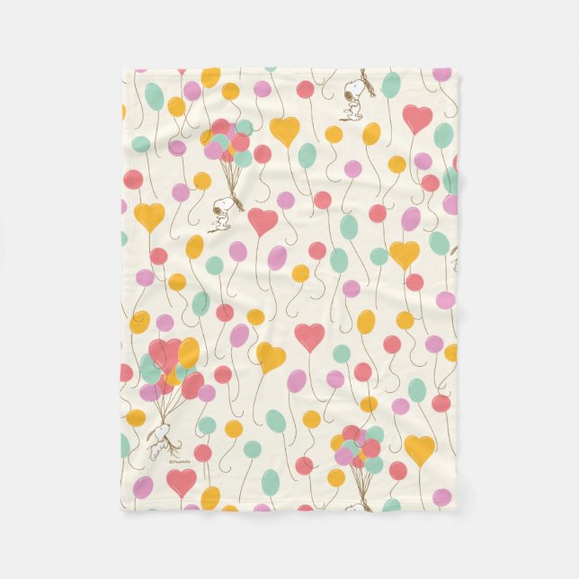 Couverture Polaire Snoopy Bunches of Balloons Motif (Devant)