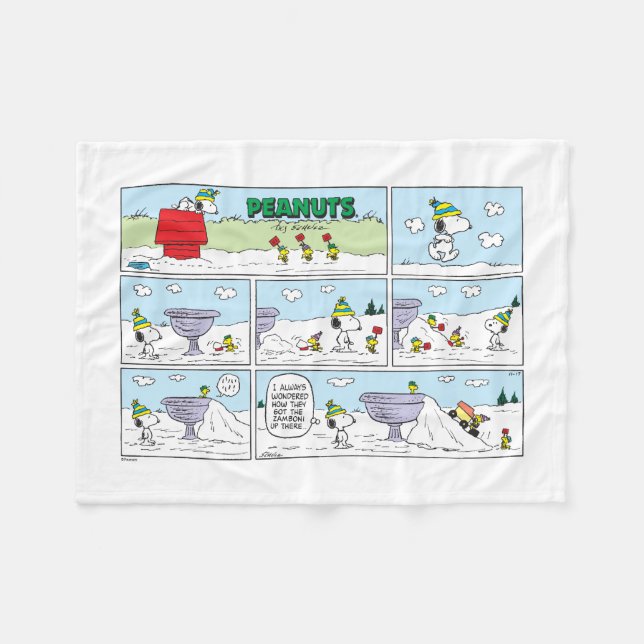 Couverture Polaire Snoopy & l'équipe (Devant (Horizontal))
