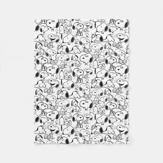 Couverture Polaire Snoopy Smile Giggle Laugh Pattern (Devant)