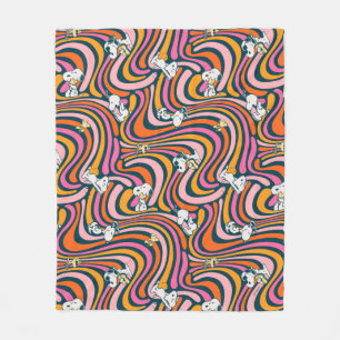 Couverture Polaire Snoopy & Woodstock Vibes Super Motif violet