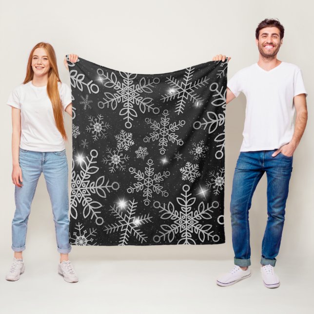 Couverture Polaire Snow Flakes 8 (En situation)