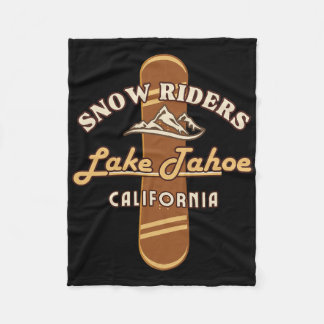 Couverture Polaire Snowboard Lake Tahoe California Snowboard Winte