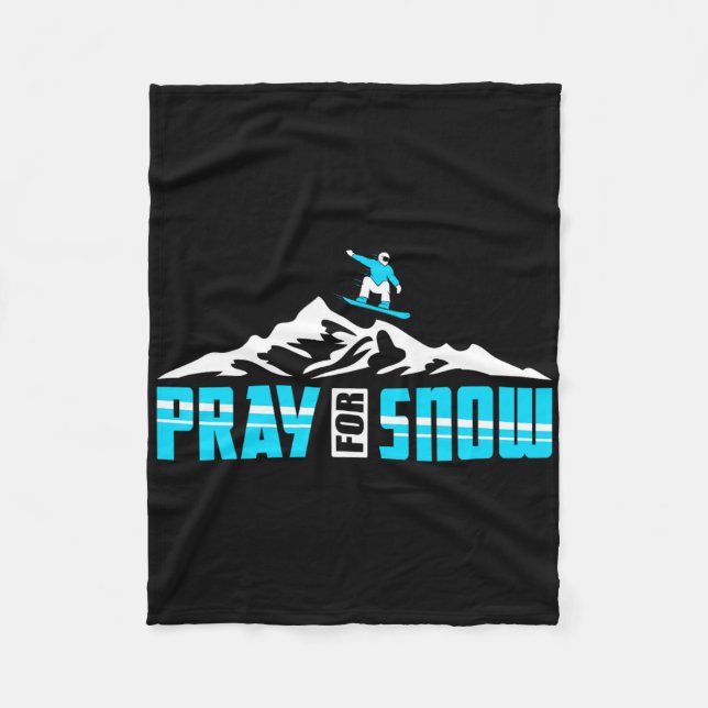 Couverture Polaire Snowboard pour Pray Snow Jesus (Devant)