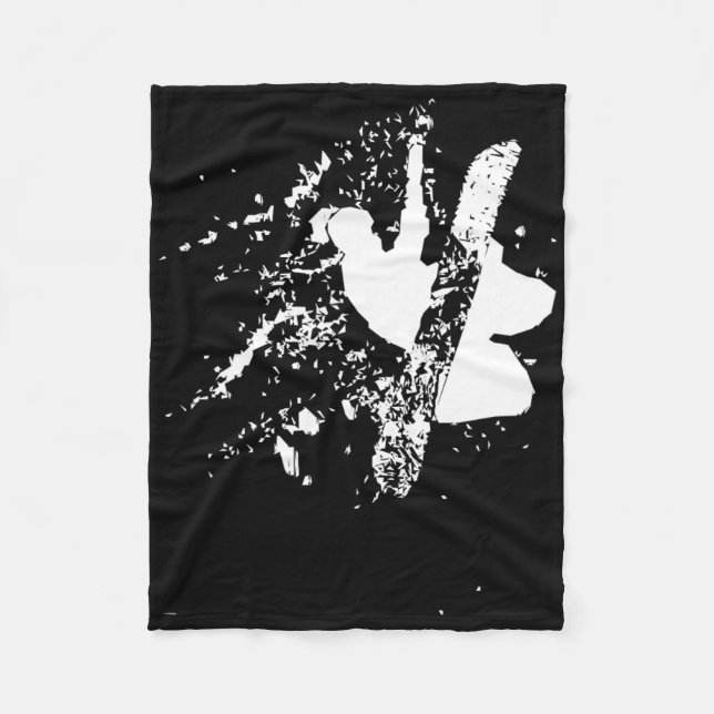 Couverture Polaire Snowboard Snowboarder Éteint Les Sauts En Poudre E (Devant)