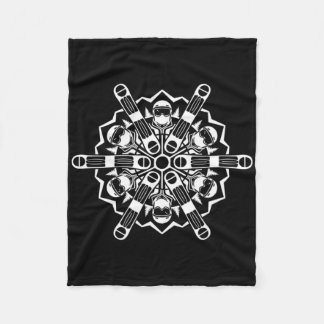 Couverture Polaire Snowboard Snowflake Sports d'hiver Montagne demi-p