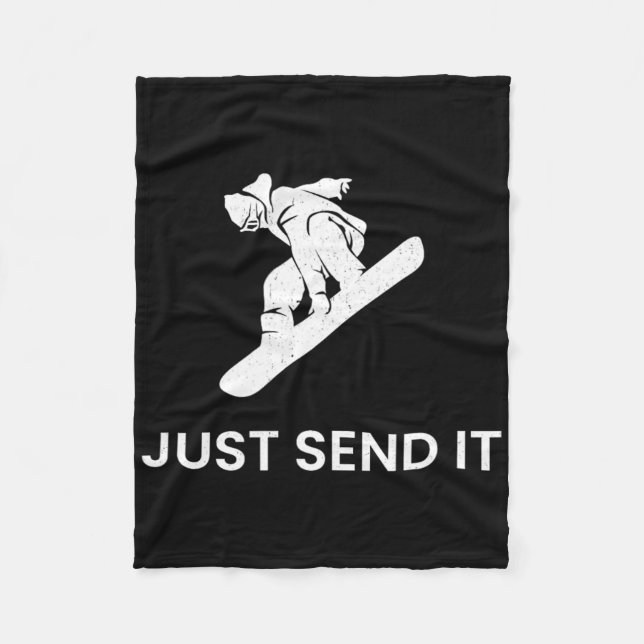 Couverture Polaire Snowboard T Shirt Snowboard Pour Hommes Femmes Enf (Devant)