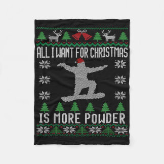 Couverture Polaire Snowboard Vilain Noël Snowboard Cadeau Snowboa