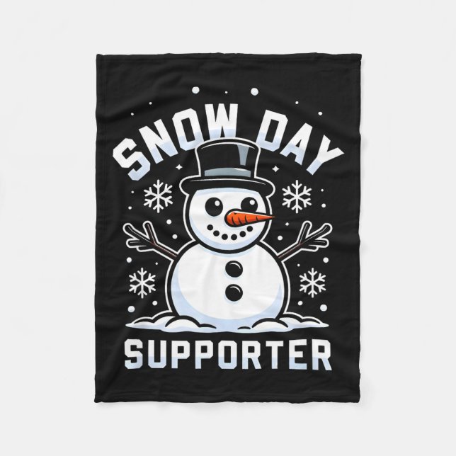 Couverture Polaire Snowday Suprter Fun Winter Days For Kids And Adult (Devant)